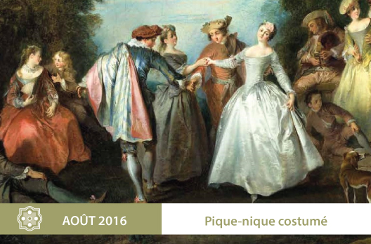 Pique-nique historique et costumé aux Jardins de la Ballue – 20 août 2016