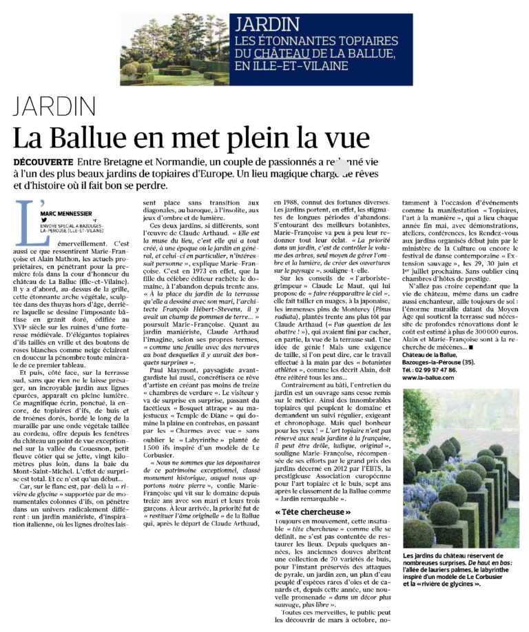 Le Figaro - 6 juin 2018